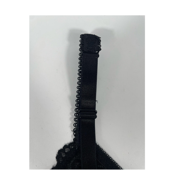 NWT Unlined Sheer Lace Crop Bralette Dark Romantic Whimsigoth Stretch Plus 3X - Picture 6 of 13